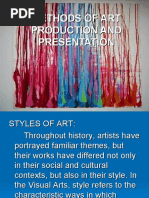 METHODS OF PRESENTING ART