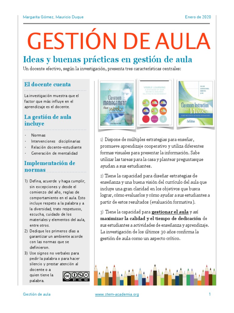 Estrategias para la Gestión de Aula | PDF | Salón de clases | Aprendizaje