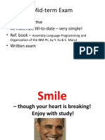 Mid-Term Exam: - Basics & Intuitive - All Materials Till-To-Date - Very Simple! - Ref. Book - Written Exam