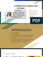 Legislação e Direitos Da Pessoa Com Autismo