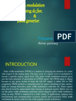 Pulse Width Modulation With Using DC Fan & Pulse Genertor: Prepared by