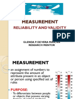 RELIABILITY AND VALIDITY 4s