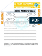 Ejercicios de Operadores Matemáticos para Sexto de Primaria