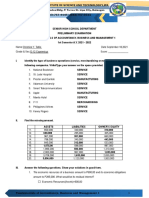 Senior High School Exam Tests Accounting Basics