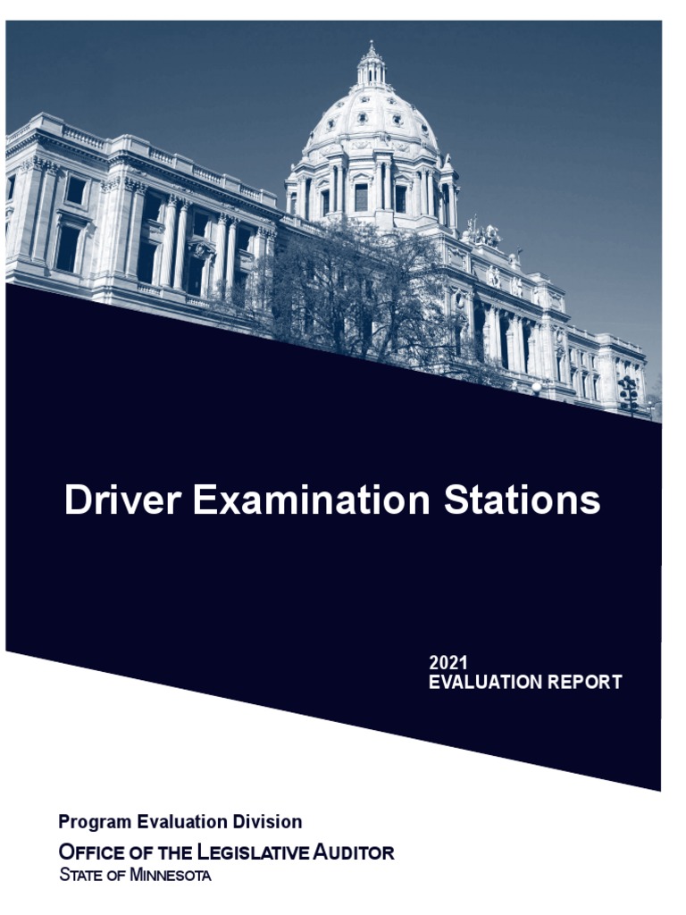 March 17 2021 Driver Examination Stations Evaluation PDF Driver's