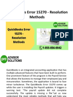 QuickBooks Error 15270