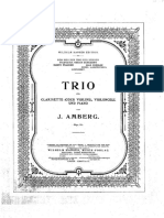 Amberg Johan Trio Für Clarinette Oder Violine Violoncell Und Piano. Op. 11