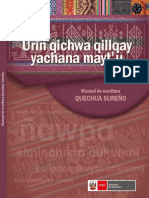 Urin Qichwa Qillqay Yachana Mayt'u Manual de Escritura Quechua Sureño (1)