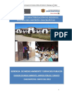 Estudio de Caracterización de Residuos Solidos Del Distrito Chachapoyas