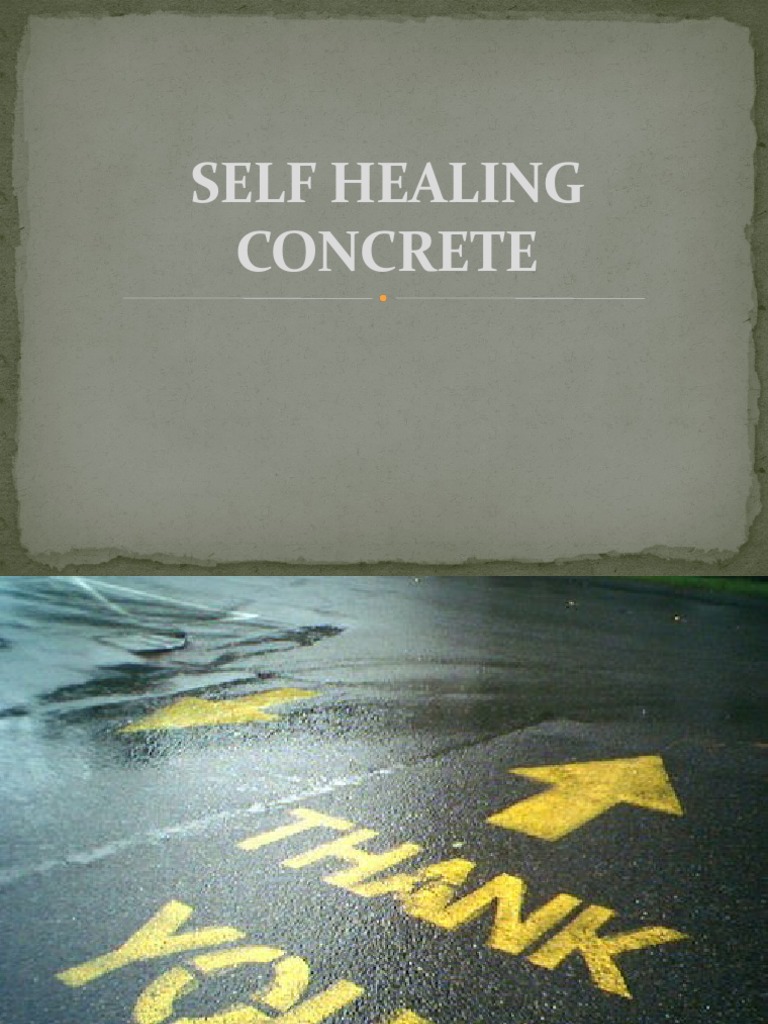 Self Healing Concrete PDF