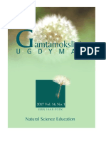 GAMTAMOKSLINIS UGDYMAS/NATURAL SCIENCE EDUCATION, Vol. 14, No. 1, 2017