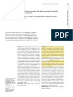 Aproximación A La Concepción de La Salud Mental para Los Pueblos Indígenas de Colombia