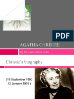 Agatha Christie: My Favourite British Writer