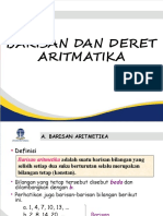 Barisan Deret Aritmatika