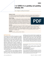 The Impact of COVID-19 On Gambling and Gambling Disorder: Emerging Data