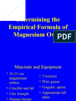MgO Empirical Formula Lab
