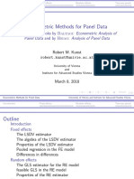 Econometric Methods For Panel Data: Based On The Books by Baltagi: Econometric Analysis of