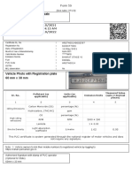 Vehicle Photo With Registration Plate 60 MM X 30 MM: Pollution Under Control Certificate