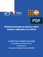 Informe - Violencia Contra Mujeres Migrantes