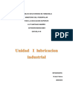 Kristal Valera Lubricacion Industrial Unidad I (10% Primer Corte)