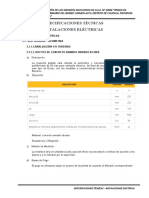 Especificaciones Tecnicas Inst. Electricas Gob. Reg - Chupaca