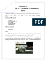 Experiment No: 1 Installation of Node MCU Using Arduino IDE and Basic LED Blinking