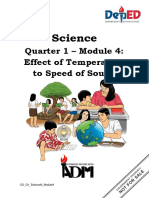 Quarter 1 - Module 4: Effect of Temperature To Speed of Sound