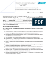 Acta de Compromiso para El Retorno Progresivo Pice