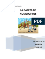 Gaceta de Nomolvides 3 (Student´s papers on corruption)