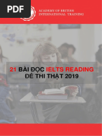 21 Đề Thi Thật IELTS READING 2019 (Final Ver)