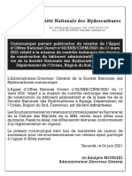 Résultat AONO 002 Mission de Contrôle Base Vie BIpaga