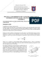 Práctica 5. Transferencia de Calor Por Conducción (3) Determinación de Calor A Través de Una Pared Cilíndrica