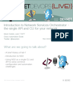 Introduction To Network Services Orchestrator - The Single API and CLI For Your Network