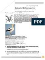 Identify Organisms with Dichotomous Keys