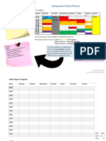 Independent Study Planner: Example