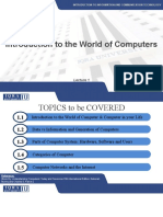 Introduction To The World of Computers