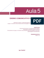 Metodologia Do Ensino Aprendizagem de Ingles I. Aula 5