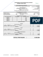 Total Por Pagar: $ 263.800: Planilla Integrada Autoliquidación Aportes Recibo para Pago
