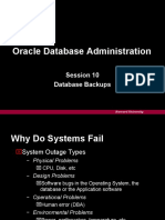 Harvard University Oracle Database Administration Session 10 Database Backups