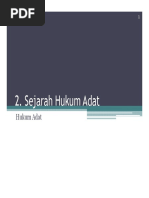 2. Sejarah Hukum Adat