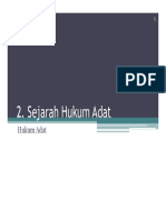 Sejarah Hukum Adat