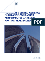 Pak Listed General Insurance Cos Performance Analysis 2020 1625669843