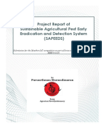 Brief Project Report of Sustainable Agricultural Pest Early Eradication and Detection System-SAPEEDS by Purusothman Murasolimaran