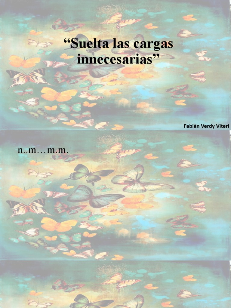 Suelta Las Cargas Innecesarias PDF