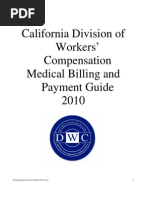 California Divison of Worker Compensation and Medical Billing &amp Payment Guide