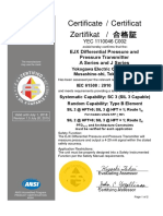 EJX-A Series Exida SIL Certificate