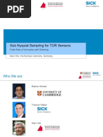 Sub-Nyquist Sampling For TDR Sensors:: Finite Rate of Innovation With Dithering Marc Ihle, Hochschule Karlsruhe, Germany