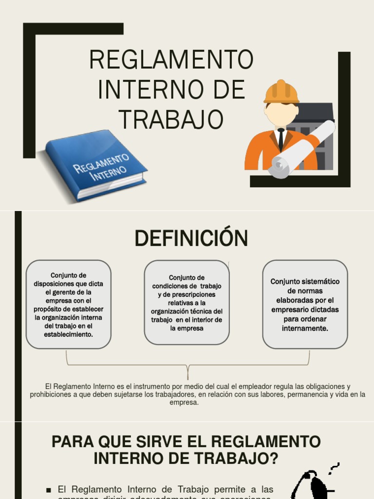 Reglamento Interno de Trabajo Semana 5 | PDF | Mercado (economía ...