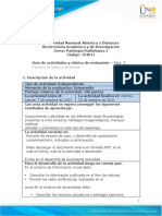 Guía de Actividades y Rúbrica de Evaluación - Unidad 2 - Fase 3 - Revisión de Lesión o Síndrome