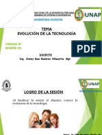 Sesión 21 - Evolución de La Tecnología